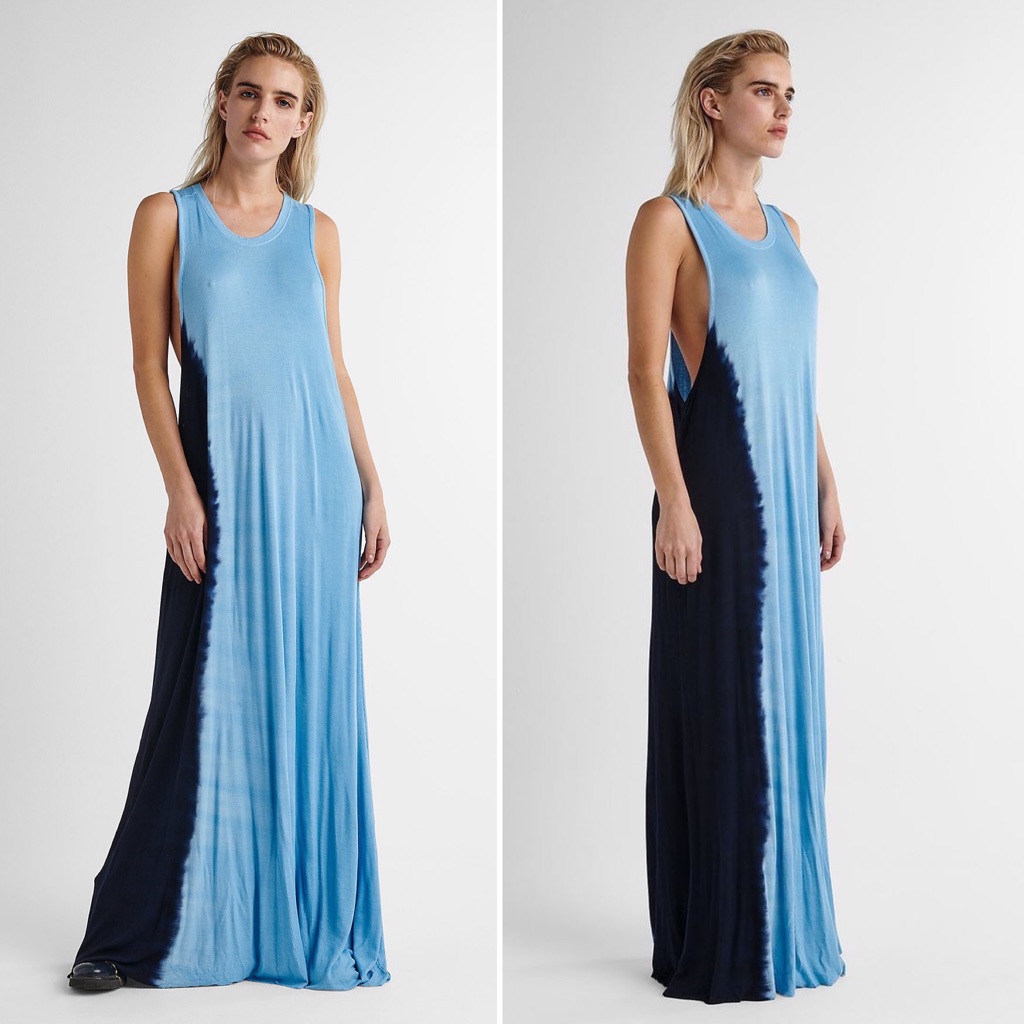 Baja East X Hudson Tie Dye Maxi Dress